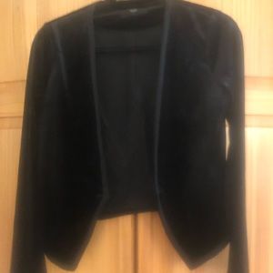 Velvet black dress jacket